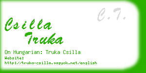 csilla truka business card